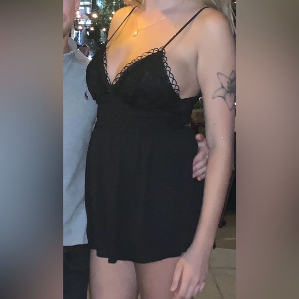 Iris Black Lace Romper